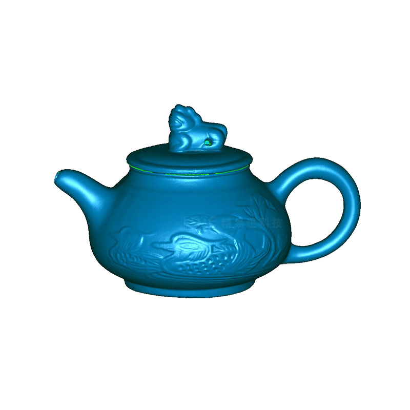 3D scanning reverse design solution for purple clay teapot