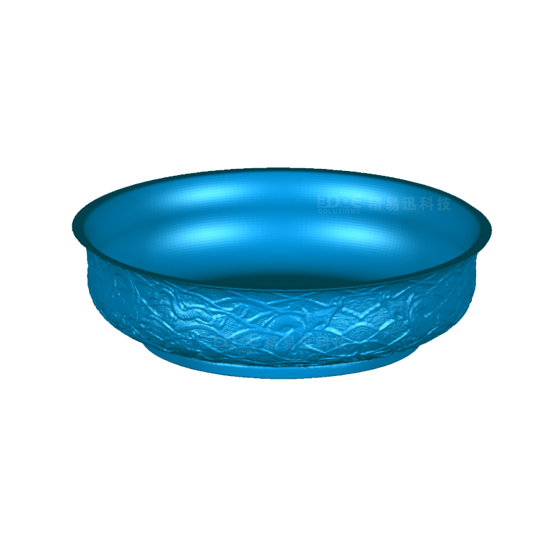 陶瓷盆3D扫描用于数字化雕刻解决方案